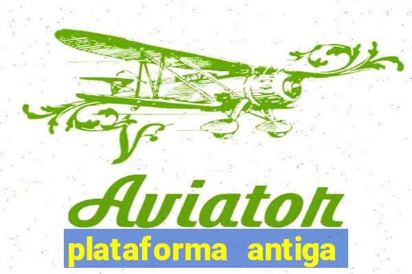 plataforma antiga de jogos